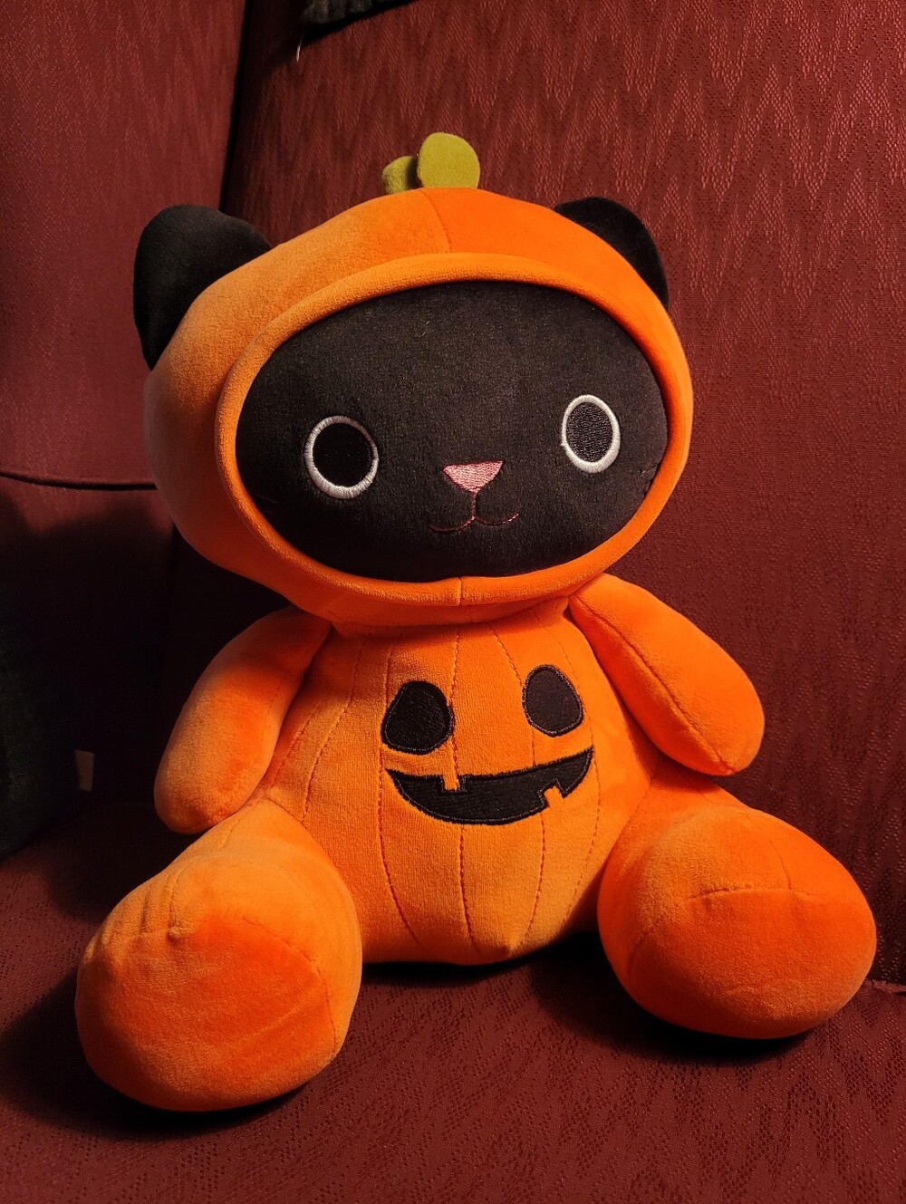 LEAVING 8-24 Smoochy Pals black cat pumpkin plush Halloween stuffed animal